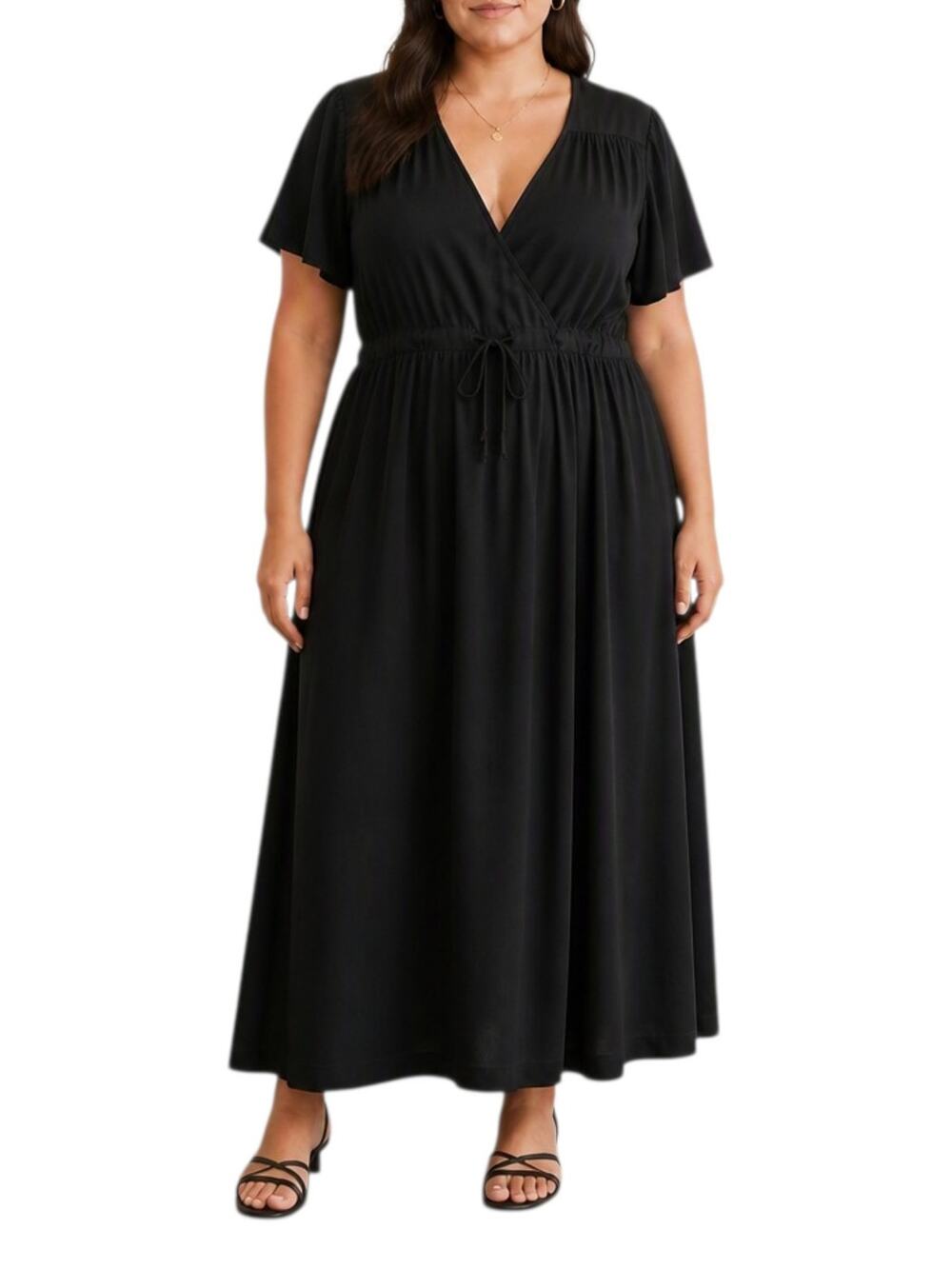 Christy Dawn The Dawn Original Deadstock Minimalist Black Dress XL